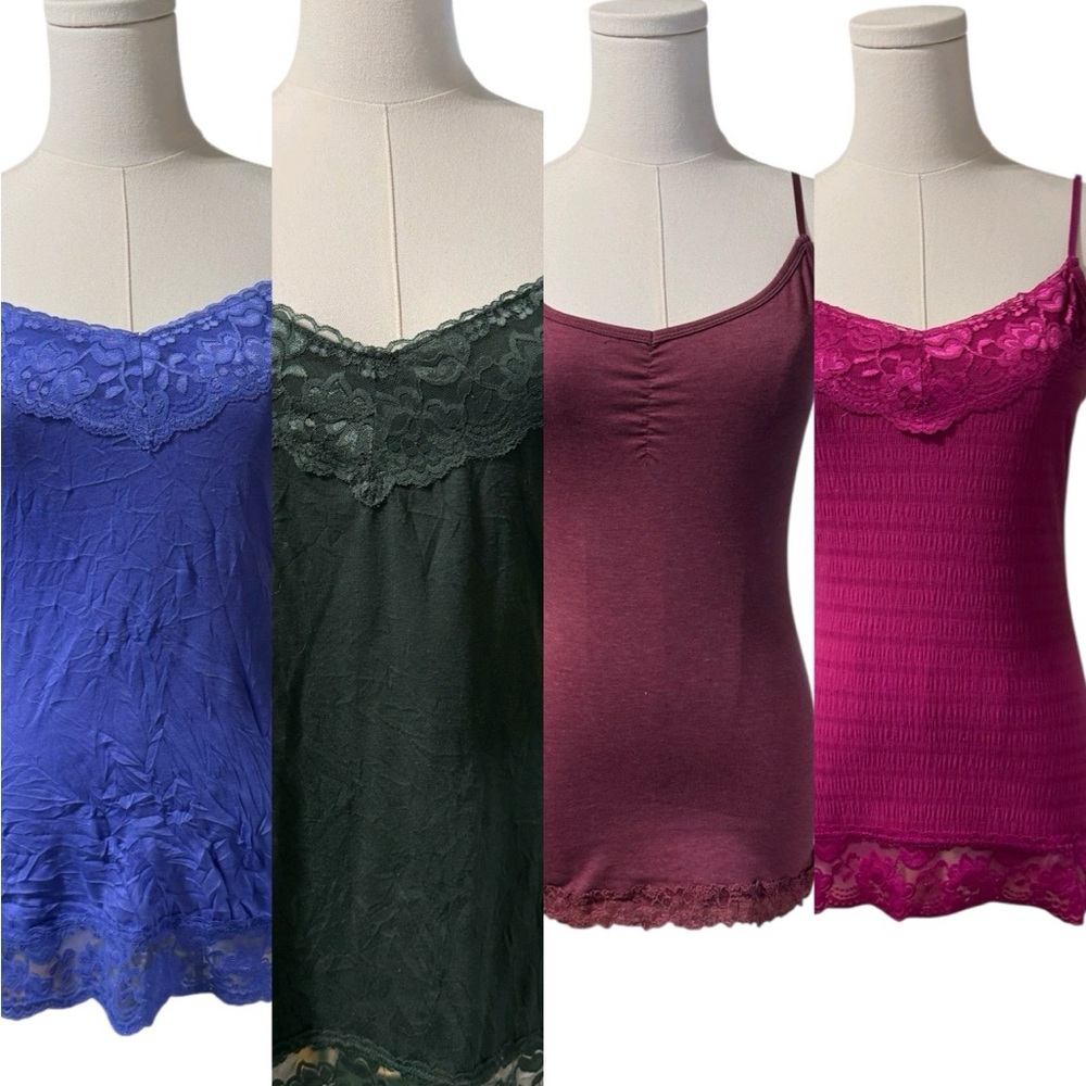 Set of 4 Maurice's Tank Tops SZ SM, MED & XS